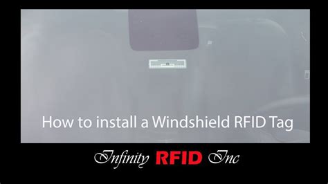 how to affix passive rfid winshield tag on nissan maxima|windshield tag installation guide.